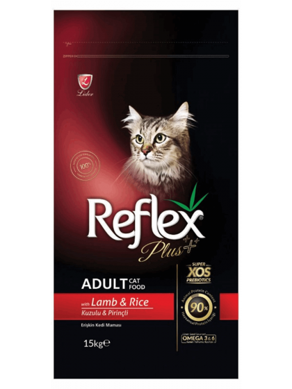 Reflex Plus CAT Adult Αρνί 15kg για Ενήλικες Γάτες